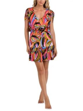 La Blanca Tropic Waves Swim Cover Up Dress XS
